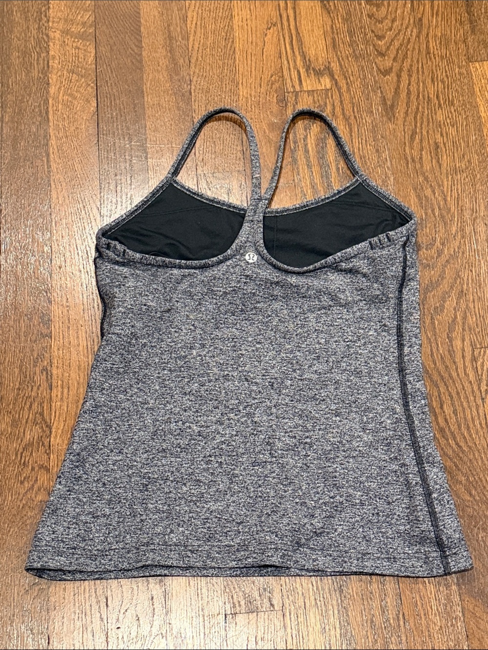 Lululemon Racerback Strappy Gray Tank - Picture 2 of 4